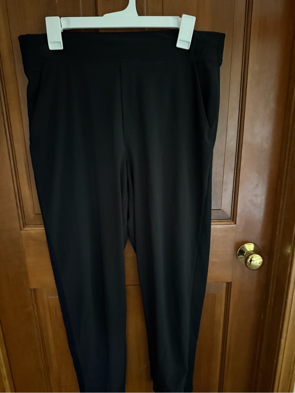 Athleta Black mid rise, elastic waist pants - Picture 3 of 3